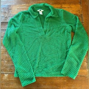 H&M Vibrant Green Crochet Knitwear, size small